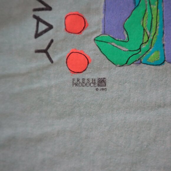 Vintage 90s Fresh Produce Cape May V-Neck Tee | L - Picture 4 of 6